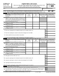 Document preview: IRS Form 1120 Schedule D Capital Gains and Losses, 2023