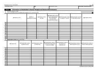 IRS Form 1120-S Schedule K-3 Shareholder&#039;s Share of Income, Deductions, Credits, Etc. - International, Page 11
