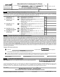 Document preview: IRS Form 8879-EMP E-File Authorization for Employment Tax Returns