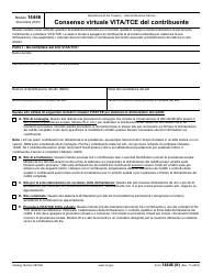 IRS Form 14446 (IT) Virtual Vita/Tce Taxpayer Consent (Italian)
