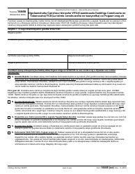 IRS Form 14446 (SO) Virtual Vita/Tce Taxpayer Consent (Somali)