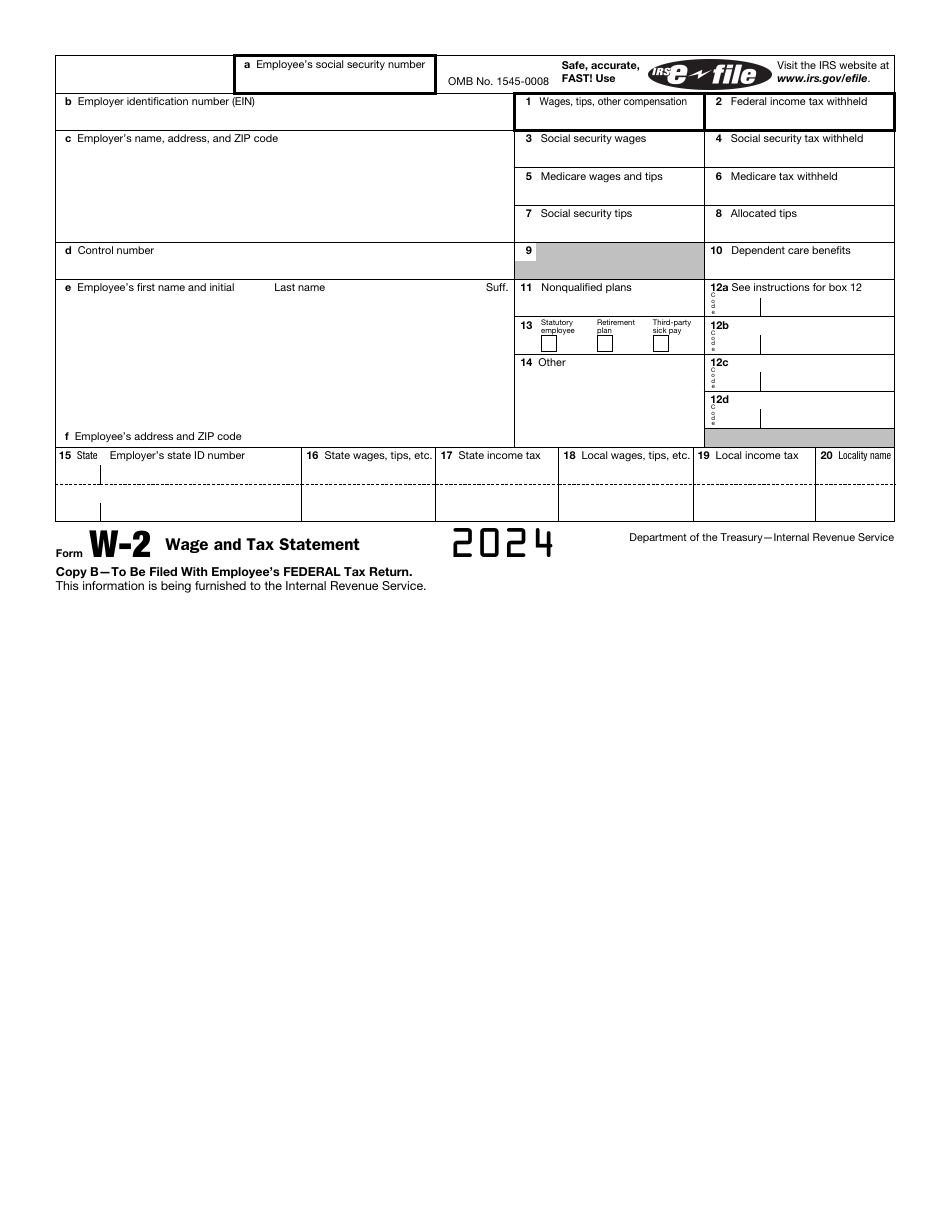 IRS Form W-2 Wage and Tax Statement, Page 4