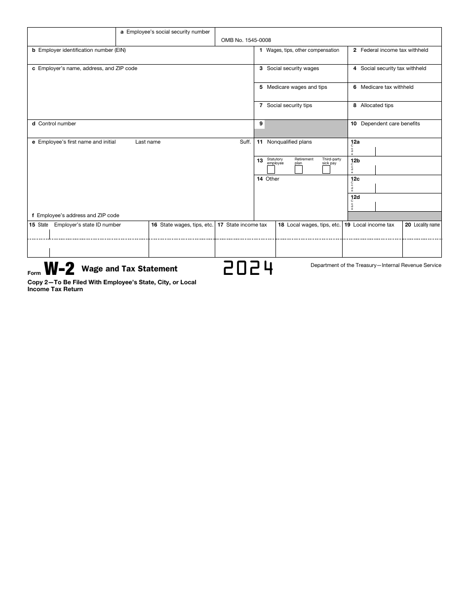IRS Form W-2 Wage and Tax Statement, Page 8