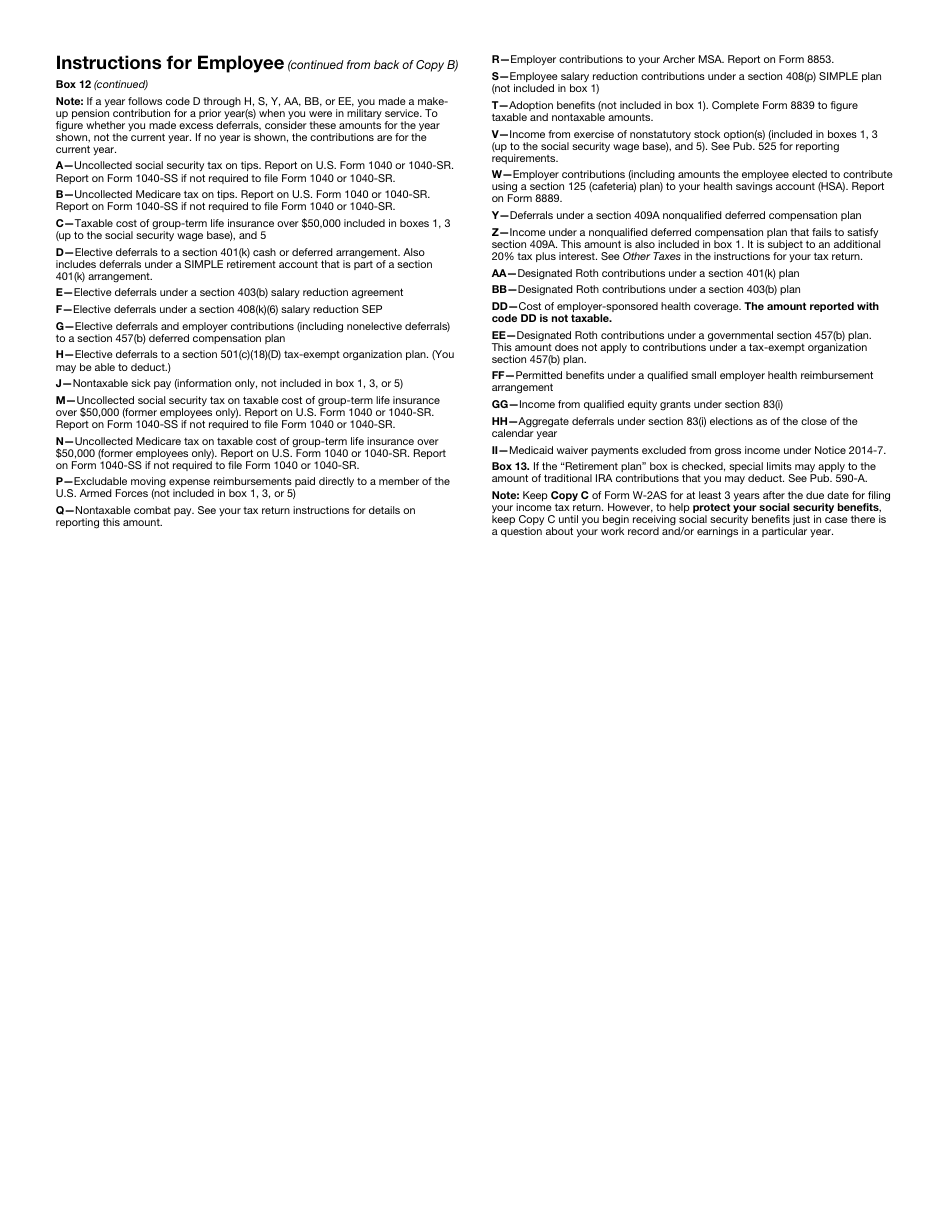 IRS Form W-2AS American Samoa Wage and Tax Statement, Page 7