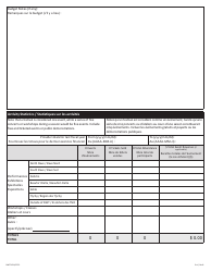 Form NWT9424 Application for Arts Operating Fund - Northwest Territories, Canada (English/French), Page 6