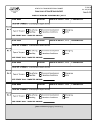 Form TC20-39 Discretionary Funding Request - Kentucky, Page 2