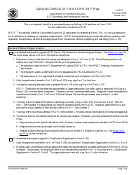 USCIS Form M-1097 Optional Checklist for Form I-129 H-2a Filings