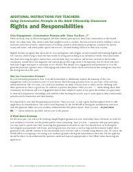 Rights and Responsibilities - Intermediate Level Lesson Plan, Page 4