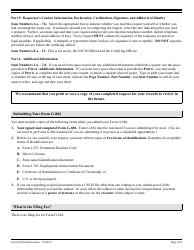 Instructions for USCIS Form G-884 Request for the Return of Original Documents, Page 4