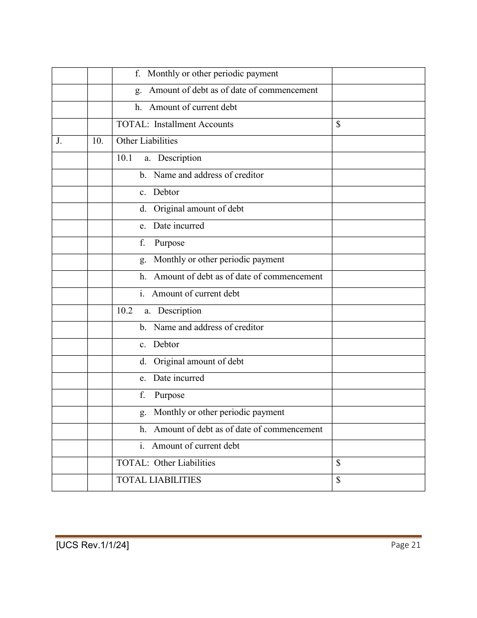 Statement of Net Worth - New York, Page 21