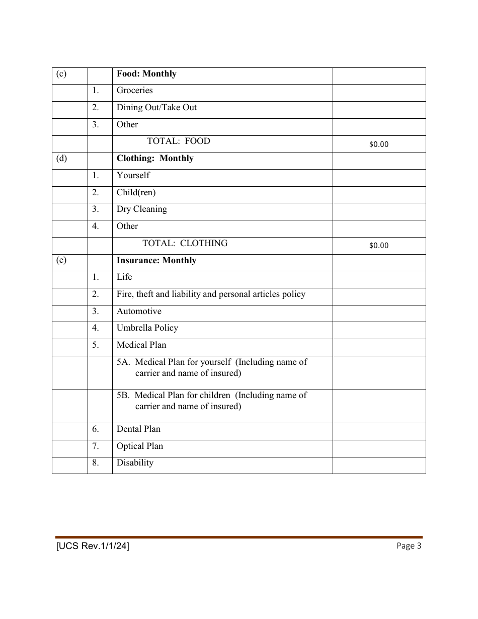 Statement of Net Worth - New York, Page 3