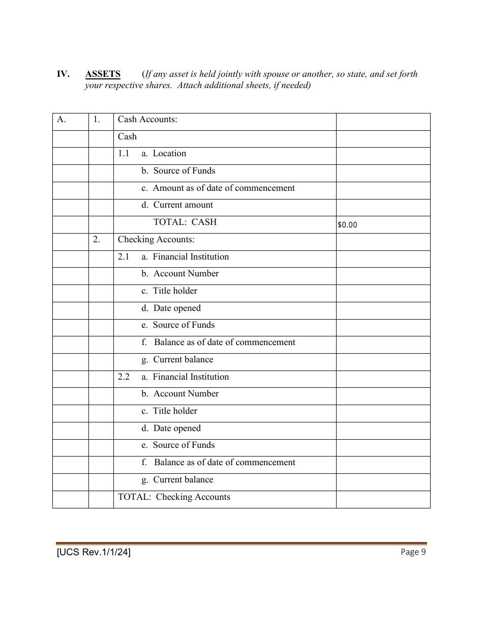 Statement of Net Worth - New York, Page 9