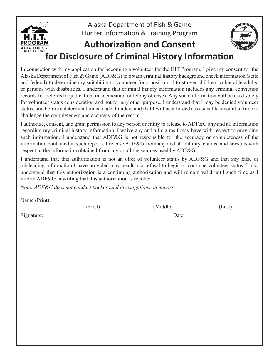 Volunteer Instructor Application Form - Hunter Information  Training Program - Alaska, Page 5