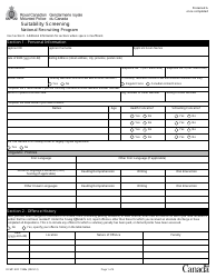Form RCMP GRC1980 Suitability Screening - National Recruiting Program - Canada