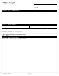 Form RCMP GRC1980 Suitability Screening - National Recruiting Program - Canada, Page 3