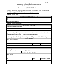 Form DBPR FSBC01 Application for Amateur Sanctioning Organization - Florida, Page 4
