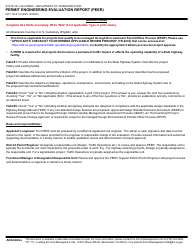 Form DOT TR-0112 Permit Engineering Evaluation Report (Peer) - California, Page 2