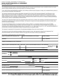 Document preview: Form DOT TR-0401 Kiosk Advertising/Display Agreement - California