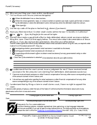 Form SC-500 Plaintiff&#039;s Claim and Order to Go to Small Claims Court (Covid-19 Rental Debt) - California (English/Spanish), Page 4