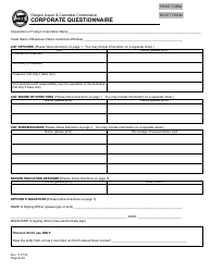 Corporate Questionnaire - Oregon, Page 2