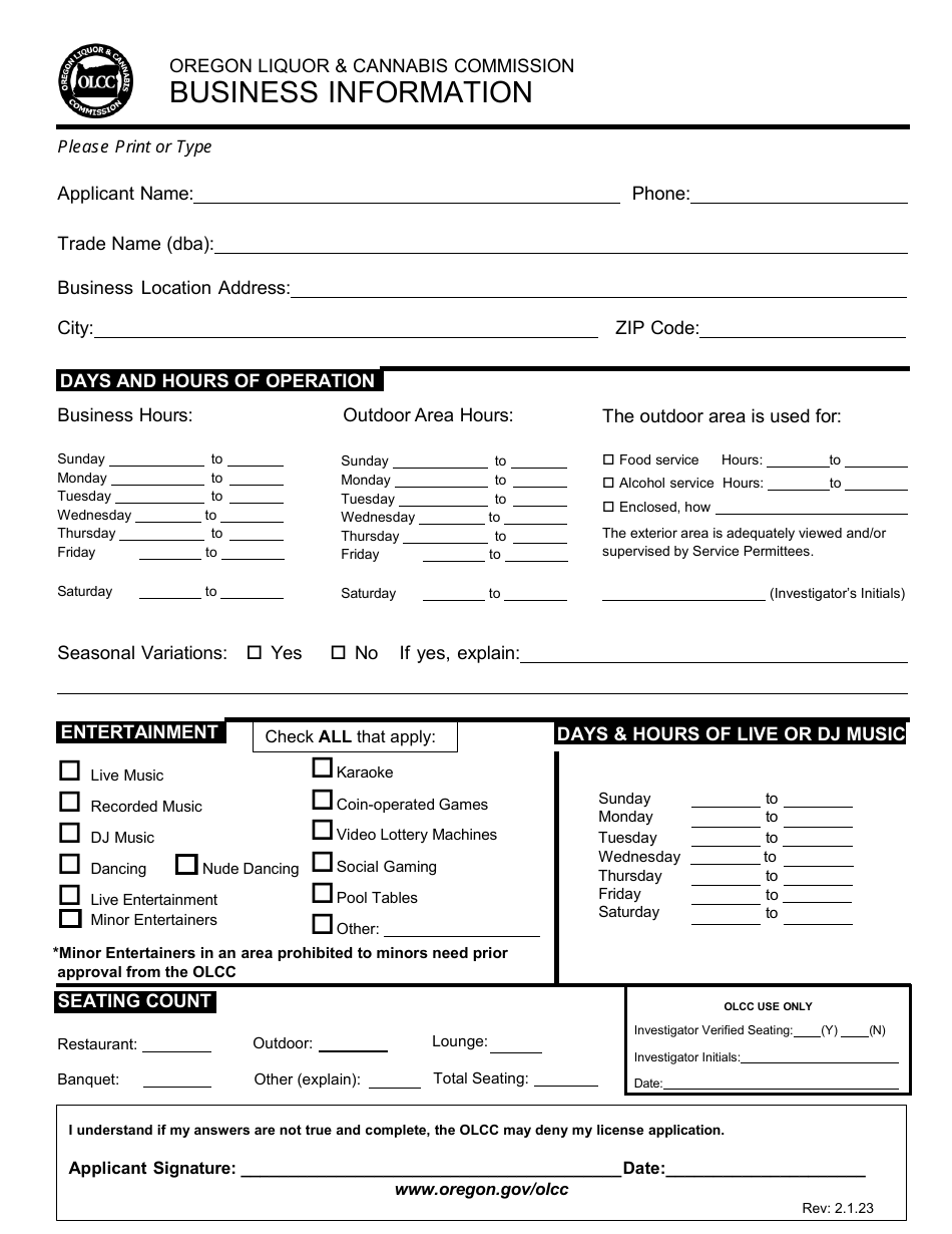 Change in Current Limited Liability Company (Membership / Interest) - Oregon, Page 7