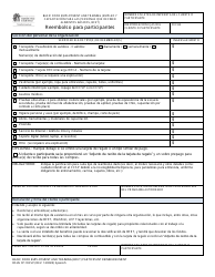 Document preview: DSHS Formulario 07-103 Reembolso Para Participantes - Washington (Spanish)