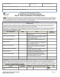 Document preview: DSHS Form 10-574 Part B Transitional Care Planning Tracking - Active Coordinator of Transition (Act) - Washington