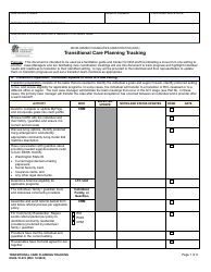 DSHS Form 10-574 Transitional Care Planning Tracking - Washington