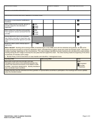 DSHS Form 10-574 Transitional Care Planning Tracking - Washington, Page 2