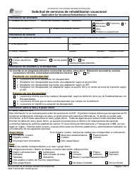 Document preview: DSHS Formulario 11-022 Solicitud De Servicios De Rehabilitacion Vocacional - Washington (Spanish)