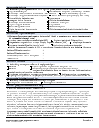 DSHS Form 11-022 Application for Vocational Rehabilitation Services - Washington (Somali), Page 2