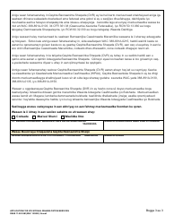 DSHS Form 11-022 Application for Vocational Rehabilitation Services - Washington (Somali), Page 3