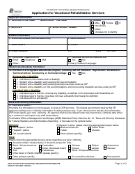 Document preview: DSHS Form 11-022 Application for Vocational Rehabilitation Services - Washington