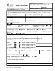 Document preview: DSHS Form 14-252 Employment Verification - Washington (Romanian)