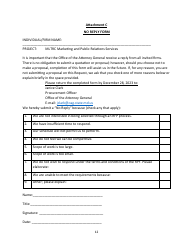 Small Procurement - Request for Proposals - Consultant Services - Marketing and Public Relations - Maryland, Page 12