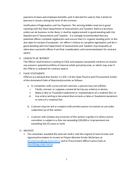 Small Procurement - Request for Proposals - Consultant Services - Marketing and Public Relations - Maryland, Page 7
