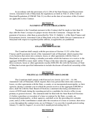 Attachment D Contract and Contract Affidavit - Consultant Services - Marketing and Public Relations - Maryland, Page 6
