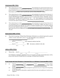 Form UD-2 Verified Complaint Action for Divorce - New York, Page 3