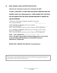 Form UD-8(3) Child Support Worksheet - New York, Page 9