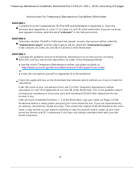 Temporary Maintenance Guidelines Worksheet - New York, Page 8