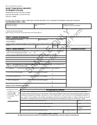 Form BOE-571-STR Short Term Rental Property Statement - California