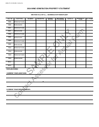 Form BOE-571-W Wind Generation Property Statement - Sample - California, Page 9