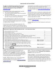 Form ES-40 (State Form 46005) Estimated Tax Payment Form - Indiana, Page 2