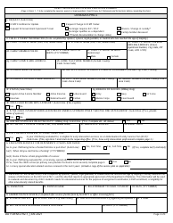 DD Form 2792-1 Early Intervention/Special Education Summary, Page 2