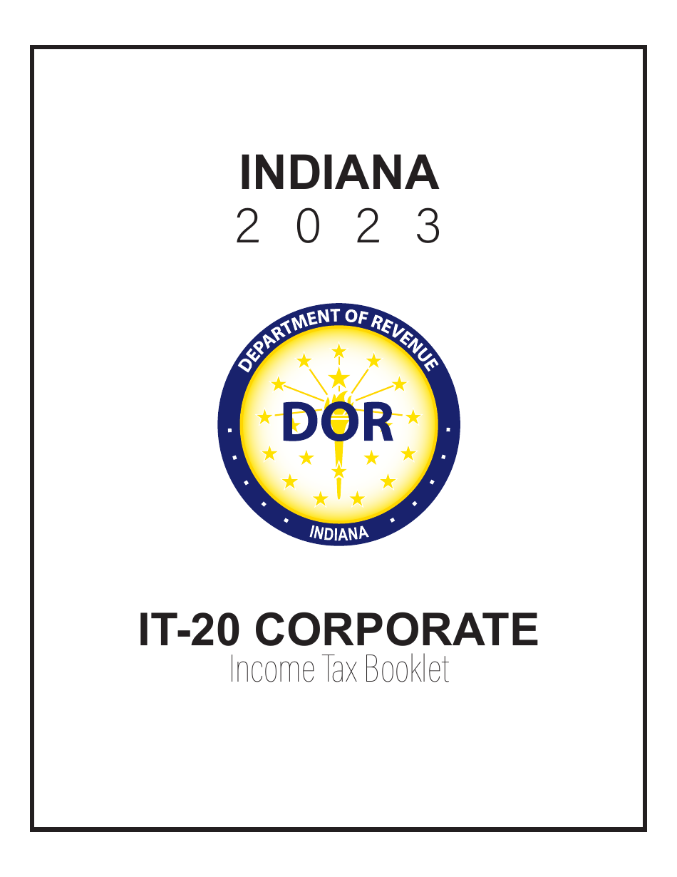 Instructions for Form IT-20, State Form 44275 Indiana Corporate Adjusted Gross Income Tax Return - Indiana, Page 1