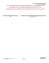 Form CC-JRE-005BLS Notice of Right to Object to Expungement of Juvenile Records - Maryland (English/Spanish), Page 3