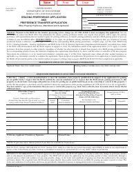 Document preview: BLM Form 4130-1A Grazing Preference Application and Preference Transfer Application (Base Property Preference Attachment and Assignment)