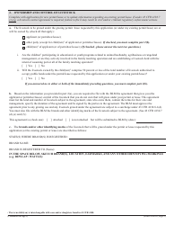 BLM Form 4130-1B Grazing Application - Supplemental Information, Page 2