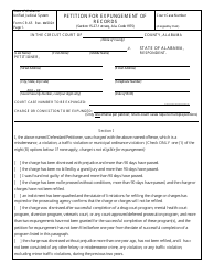 Document preview: Form CR-65 Petition for Expungement of Records - Alabama