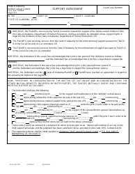 Document preview: Form CS-8 Support Agreement - Alabama